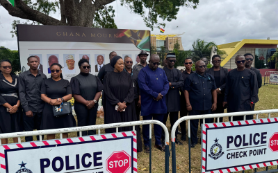 Petroleum Hub Development Corporation Honours ‘Fallen Heroes’ as Dr Aubynn Signs Books of Condolence