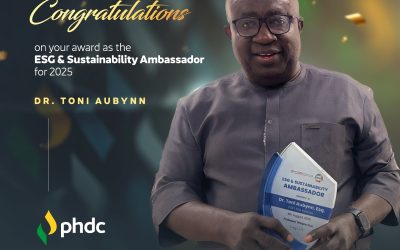 Dr Toni Aubynn named ESG& Sustainability Ambassador for 2025