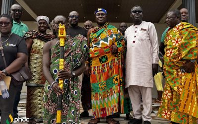 PHDC Presents Lands Commission Report to Awulae Kwasi Amakye III and Jomoro Traditional Leaders